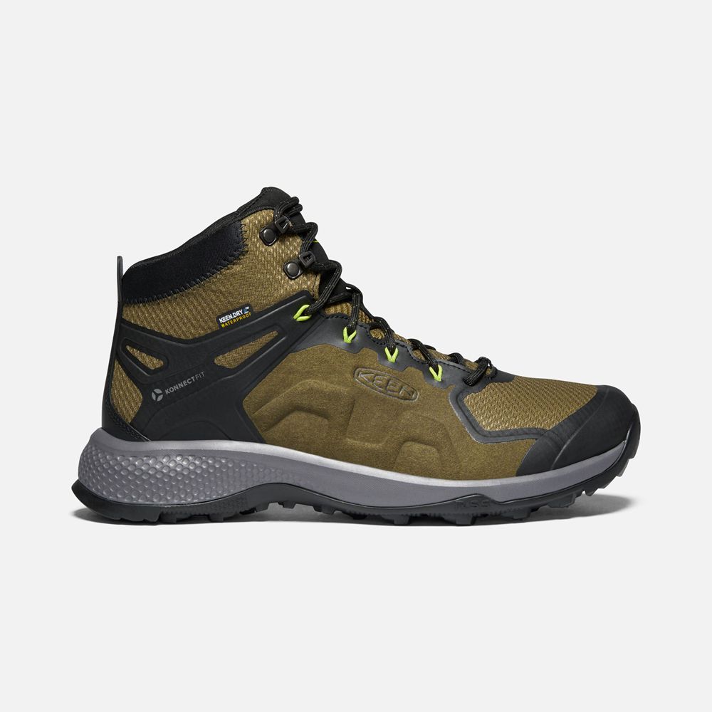 Keen Outdoor Bot Erkek Koyu Zeytin Yeşili - Explore Waterproof - Türkiye ANKU69487